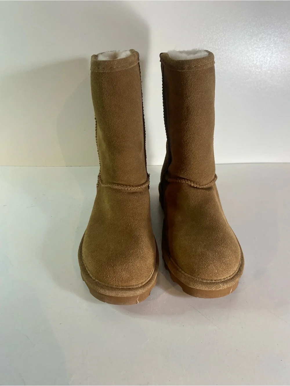 Bearpaw Elle Shearling & Wool Blend Lining Short Boots Size 7